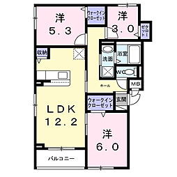 間取図画像 3LDK