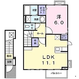 間取図画像 1LDK