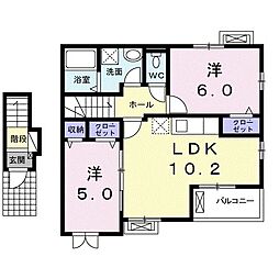 間取図画像 2LDK