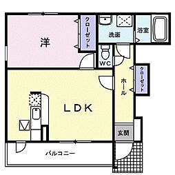 間取図画像 1LDK