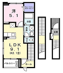 間取図画像 1LDK