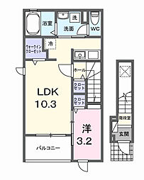 間取図画像 1LDK