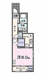 MALEN(マーレン) 1Kの間取図画像