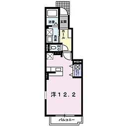 ボニート ワンルームの間取図画像