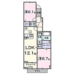 間取図画像 2LDK