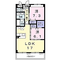 間取図画像 2LDK