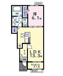 間取図画像 1LDK