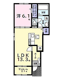 間取図画像 1LDK