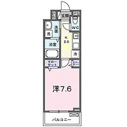 東山町アパート(028260201) 1Kの間取図画像