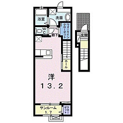 コンフォーティア ワンルームの間取図画像