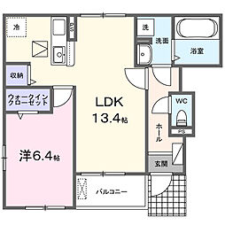 フォルテ.S.S 2LDKの間取図画像