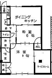 コーポひまわり 2SDKの間取図画像