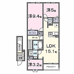 レジデンス・アスナロ 3LDKの間取図画像