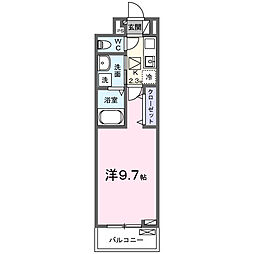 王子台1丁目アパート(025384201) 1Kの間取図画像