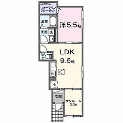 クルール イースト 1LDKの間取図画像