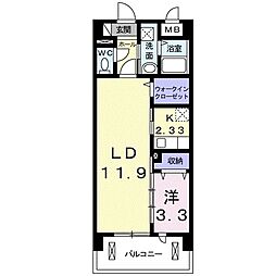 スティル・モア 1LDKの間取図画像