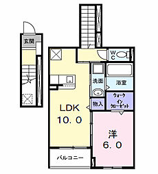 PEANUTS(ピ-ナッツ) 1LDKの間取図画像