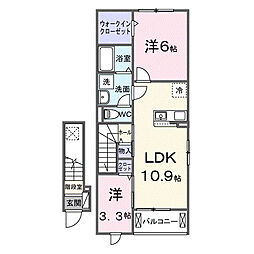 ノア・メゾン 2LDKの間取図画像