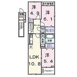 仮称 シエル白岡 I 3LDKの間取図画像