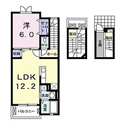 レジデンス大門 1LDKの間取図画像