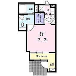 ソフィアN1 1SKの間取図画像