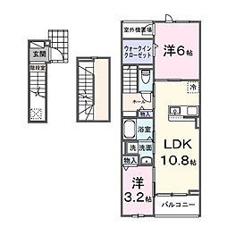 K・Sガーデン IV 2LDKの間取図画像