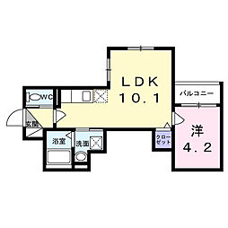 GoodLife 小阪本町 1LDKの間取図画像