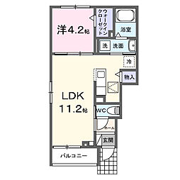 愛甲3丁目アパート(028499801) 1LDKの間取図画像