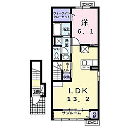 カルーナ 1LDKの間取図画像