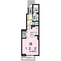 ブライトメゾン 1Kの間取図画像