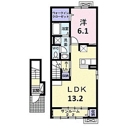 本町6丁目アパート(028826801) 1LDKの間取図画像