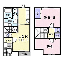サウスパーク21 2LDKの間取図画像