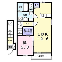 ピアッツァ川崎 I 1LDKの間取図画像