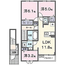 アレクサンドル M 3LDKの間取図画像