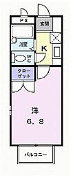 間取図画像 1K