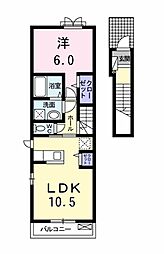 フロレシア 1LDKの間取図画像