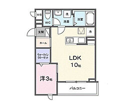 Sereno(セレーノ) 1LDKの間取図画像