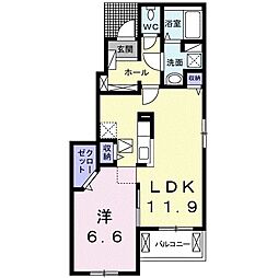 ランドマーク・T 1LDKの間取図画像