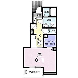 シャインコートナルコ 1Kの間取図画像