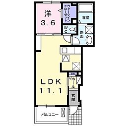 エアリーレジデンス 1LDKの間取図画像
