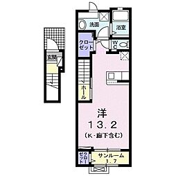 ベストハウス6 ワンルームの間取図画像