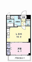 プレ・アビタシオン春日部3 1LDKの間取図画像