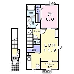 間取図画像 1LDK