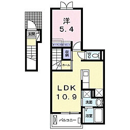 ゼファージェイ 1LDKの間取図画像