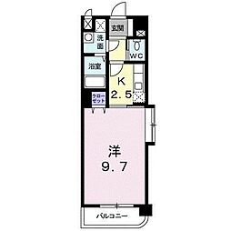 ガーデンパレス秋根 1Kの間取図画像