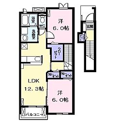 間取図画像 2LDK