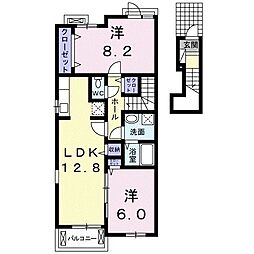 コローネ2 2LDKの間取図画像