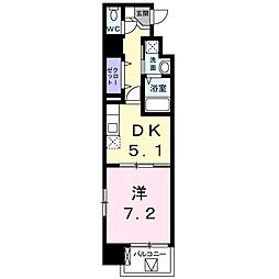 ベーシック・グローブ 1DKの間取図画像