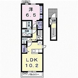 コオリナ・セリーヌ十番館 1LDKの間取図画像