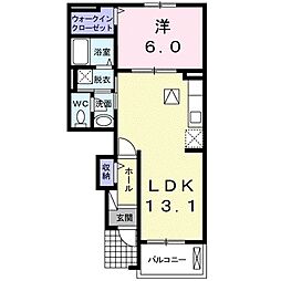 スカイプラスY 1LDKの間取図画像